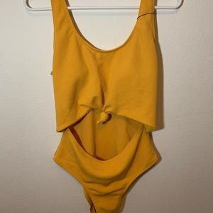 yellow swim suit!!